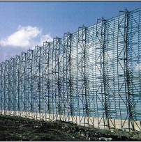 天俊银海物流园区有限公司木里货场15米高防风抑尘墙项目工程